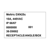 Meltric 36-D0002 RECEPTACLE/ANGLE ADAPTER/BOX 30 DEGREE 36-D0002